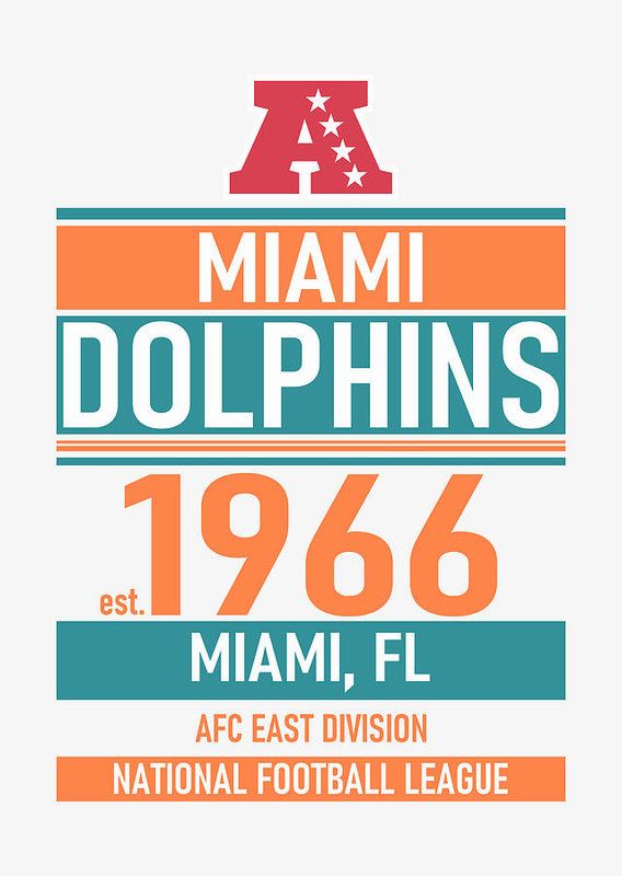 Miami Dolphins DTF Print