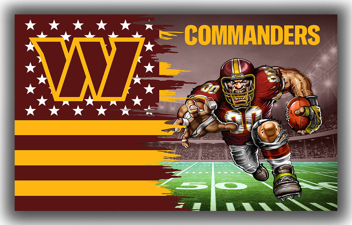 Washington Commanders Waterproof Vinyl Stickers