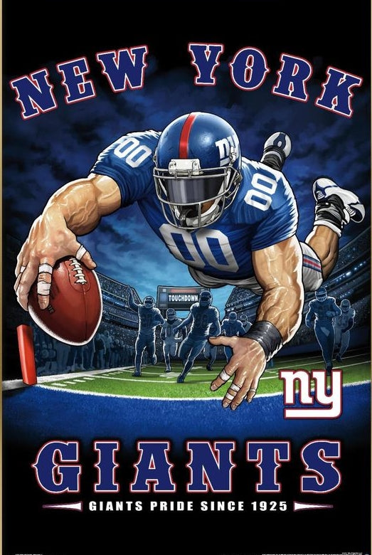 New York Giants Waterproof Vinyl Stickers